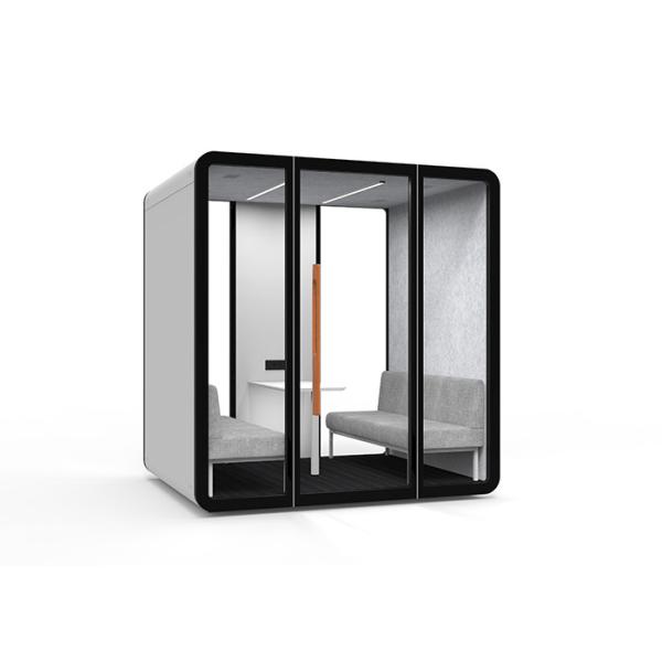 Частный кабинет из закаленного стекла скрытая рамка звукоизоляция кабинет