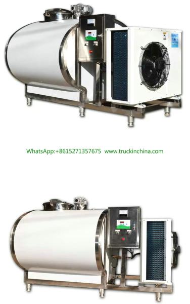 Stainless steel Milk Cooling Tank  Body For Lorry Trucks  8CBM- 25CBM