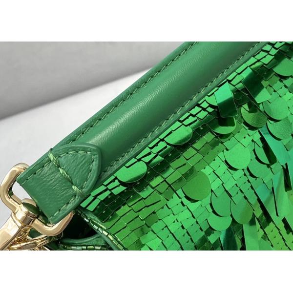 Bead Piece Decoration Bling Bag Unque Shine Cross-Body Bag Baguette Bag