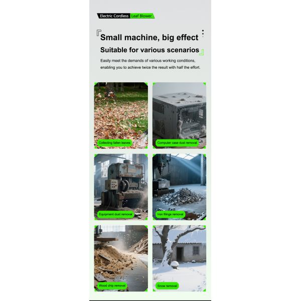 Battery Leaf Blower 21V, 0.8KG Ultra Light Handheld Blower with 6 Variable Speeds (31-53m/s), Brushless Motor Garden Blower for Leaves Dust Snow Car Drying