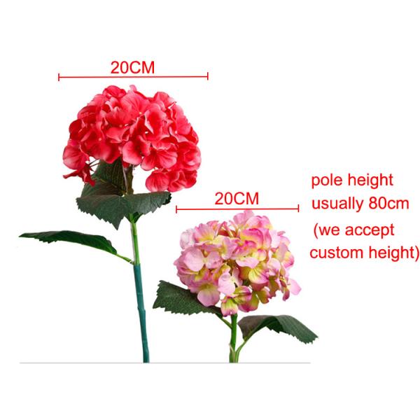 New outdoor Emulation hydrangea lights decorative lamp scenic lawn decorative landscape lamp