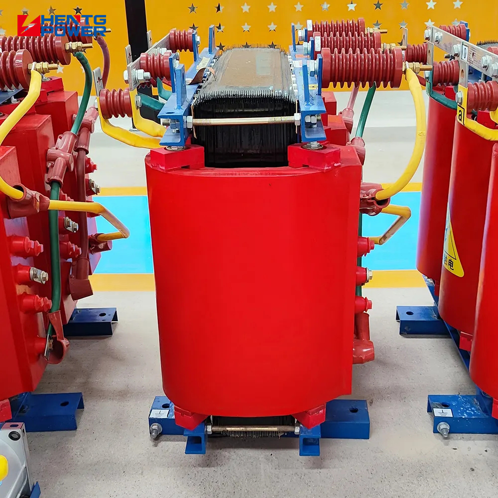 Low maintenance 100 kva distribution transformer 11kV/0.433kV dry type compact safe for Africa indoor power rooms