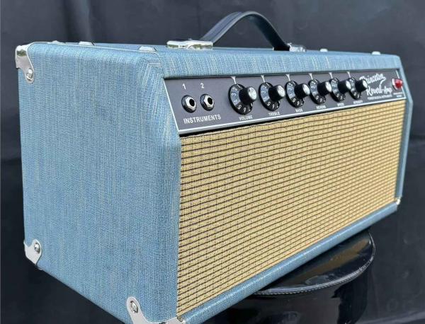 Custom Grand ′64 Princeton Reverb Tube Guitar Amp Head in Blue Color Fender Amp Clone Guitar Amplifier OEM