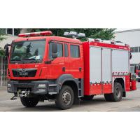 Carro de bombeiros do salvamento do HOMEM 4x4 com a cabine dobro da fileira