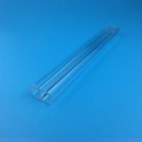 O furo dobro do tubo de quartzo transparente da aplicação do laser estendeu 150mm