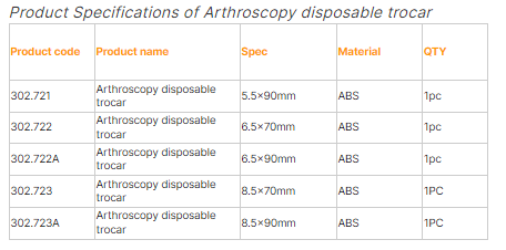 Medical Plastic Disposable Bladeless Trocar Stability Sleeve 6mm 8mm