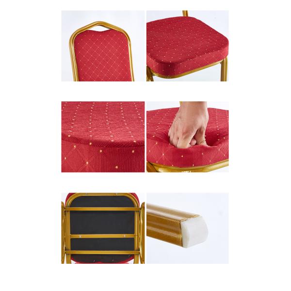 Silla de banquete de repuesto de corona púrpura H94CM sillas de banquete comerciales