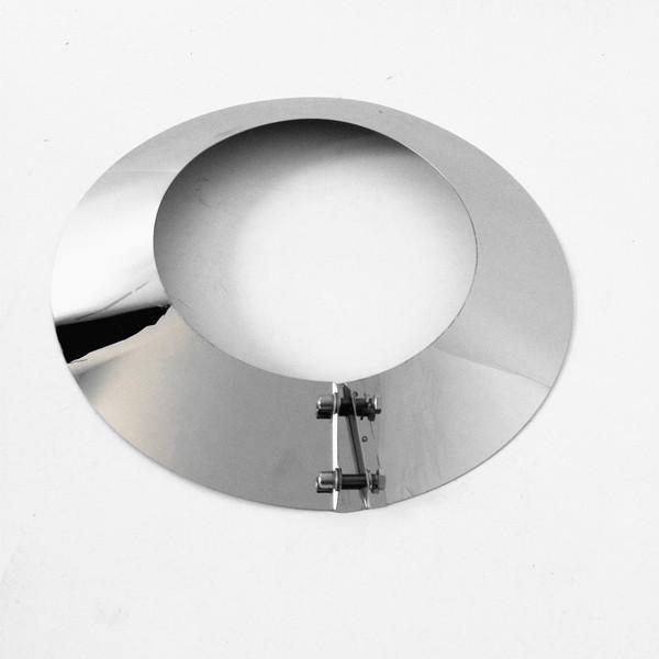 Professional Wood Heater Chimney Kit Adjustable Storm Collar Polished Surface
