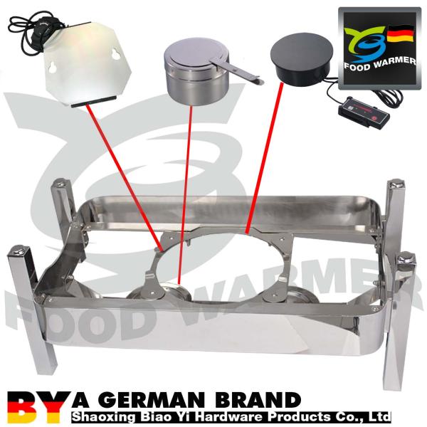 Большое стеклянное блюдо взгляда ГН1/1 Стакабле ссаживая с 5 летами гарантии