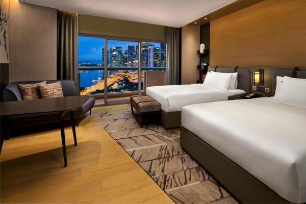 Light luxury upholstery furniture design for Hotel guset room interior fixture and HPL Laminate board table with cabinet