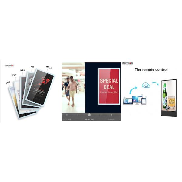 Ультра тонкий рекламируя Signage 27