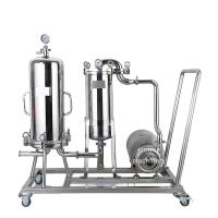 Equipo de filtración industrial cartuchos de acero inoxidable carcasa de filtro para el tratamiento del agua