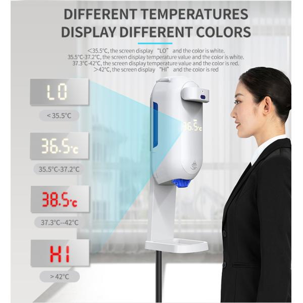 Intelligent 1.1L Automatic Soap Dispensers With Forehead Thermometer