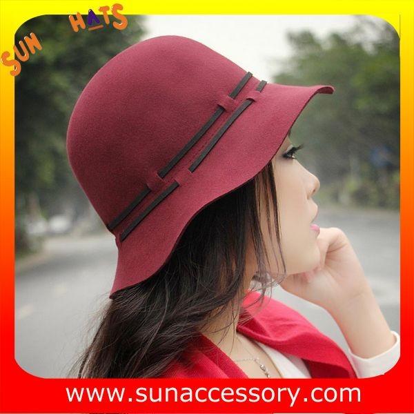 6090434 Sun Accessory customized  winner  fashion  wool felt  clothe hats, women hats and caps wholesaling