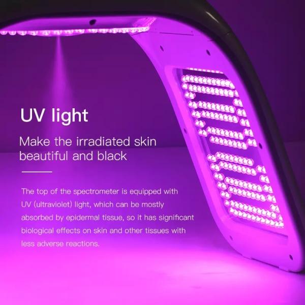 7 Colors Led Facial Mask 5d Collagen Hot And Cold Photodynamic Spray Spectrometer Ems Micro-current Massage Device