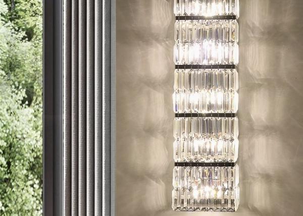 Crystal long wall lamp hotel lobby club hall large long wall lamp villa sales office banquet hall high wall lamp