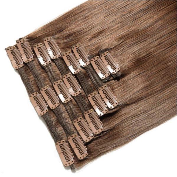 High Grade 12A Clip-in Hair Extension for White Women 4 Color Remy 100% Human Hair