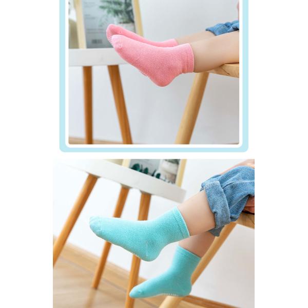 Non Slip Ankle Children'S Cotton Socks Navy Blue For Toddlers Boys Girls