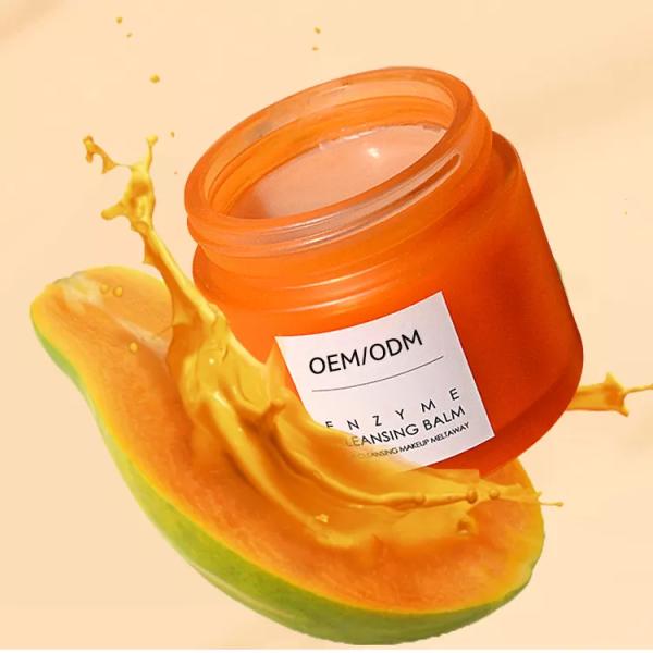 Papaya Cherry Aloe Vera Enzyme Makeup Removal Balm Mild Cleansing Cream Pore Deep Cleansing Balm