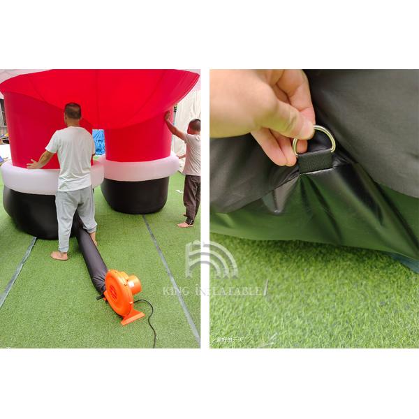 Giant Santa Claus 26Ft Inflatable Christmas Decorations Outdoor Air Blown Greeting Model For Christmas / Party / Xmas