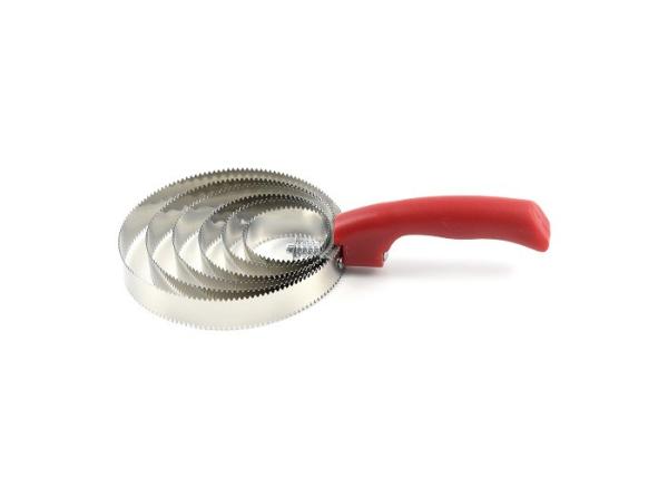 Reversible Horse Grooming Curry Comb , 6 Loops Metal Curry Comb Horse