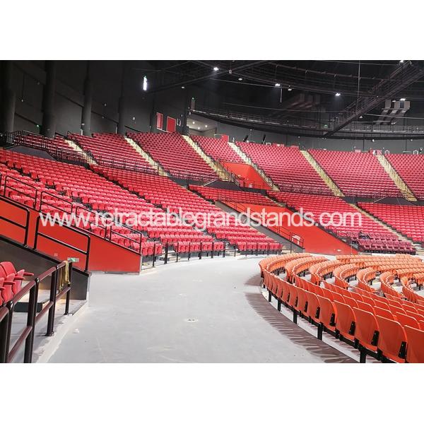 Plastic Seat 460mm Width Foldable Stadium Chair For Indoors Circus Venue