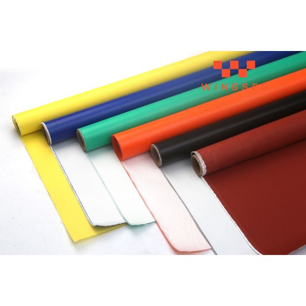 Silicone Coated Fiberglass Fabric with 0.2 to 2.0mm Thickness and ≤550°C Continuous Heat Resistance for Industrial Applications