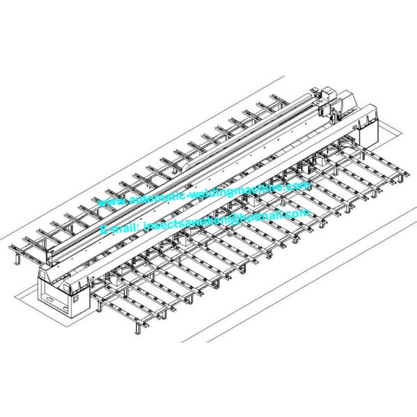 Steel Plate Butt Joint H Beam Welding Line FOr Ship Yard Welding