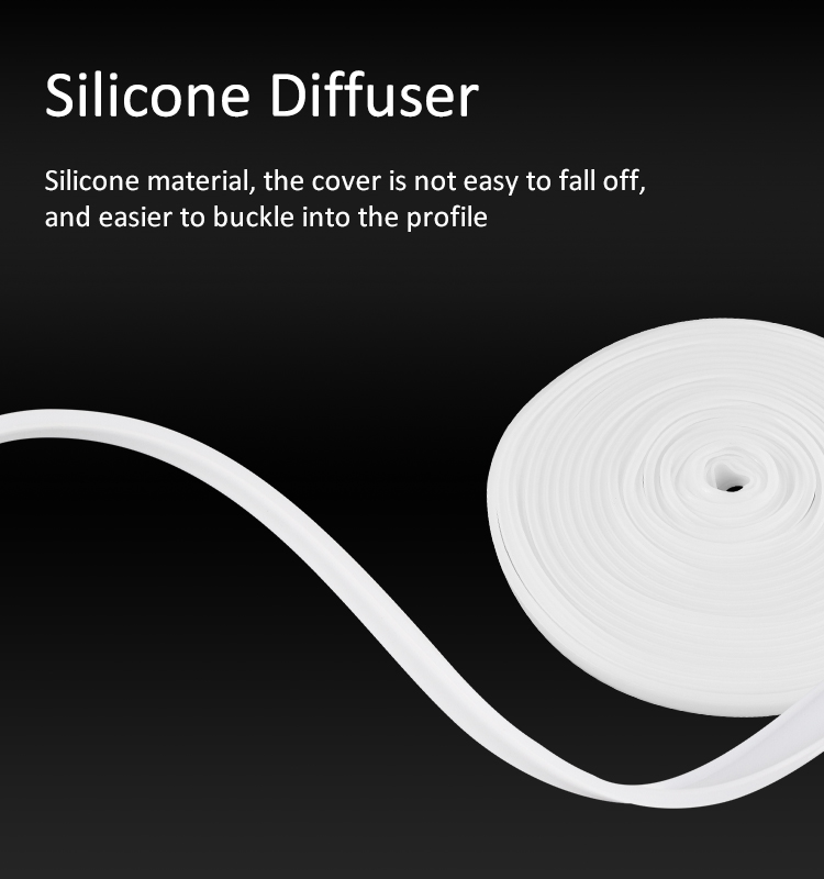 High Quality Anodized LED Strip Aluminium Profile with Customized Length for Surface & Recessed Mounted Installation