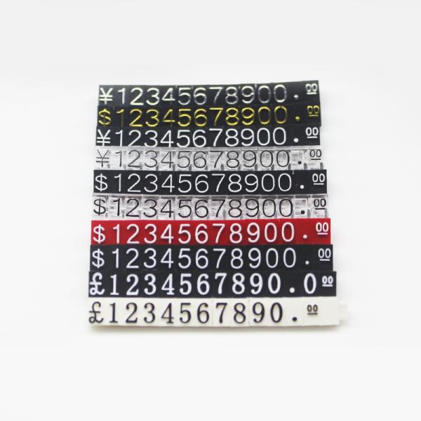 Jewelry Store Display Digital Cube Tag Holder with Custom Plastic Retail Display Rack