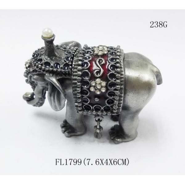 Thailand Gifts Trinket Box Elephant Shape Jewelry Boxes For Gift