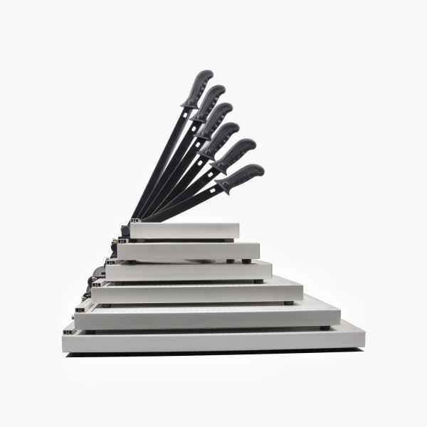 Cortador de papel portátil Guillotina manual para papel de oficina Cortador de papel en color blanco