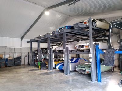 AA4C 4 Post Triple Car Parking Lift Sistema de estacionamento automático Sistema de armazenamento de automóveis