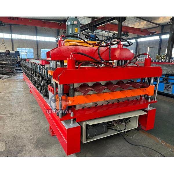“Double Layer Roll Forming Machine 6 Rib Trapezoidal and 5 Rib Bamboo Tile 2 in 1 Roof Panel Making Machine”