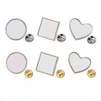 DIY Sublimation Blank Metal Badge Brooches Personalised Pin Badges