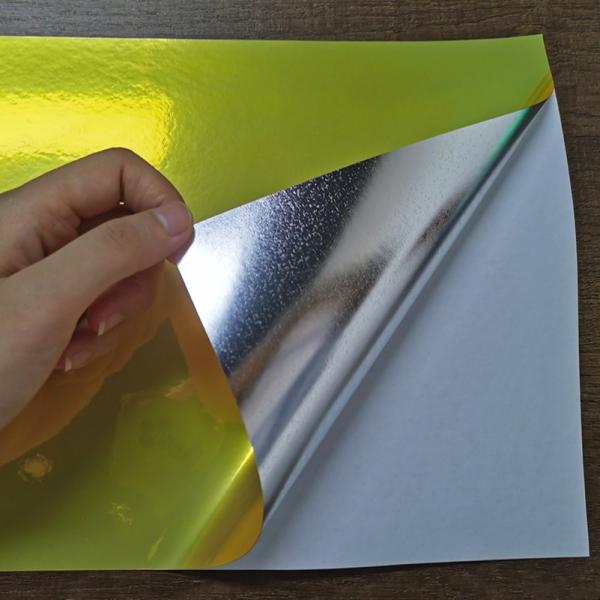 Papel dourado da etiqueta da foto do Inkjet da linha fina 210x297mm