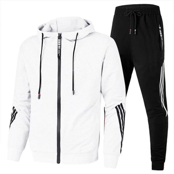 Spot Goods Men's Two-Piece Sets for Custom Blank Breathable Sportswear Rash Guard Suit