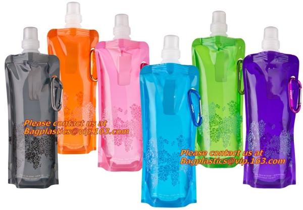 Gallon Liter Plastic Flasks Liquor Cruise Pouches Reusable Liquid Spout Bags Transparent Drinking Pouch