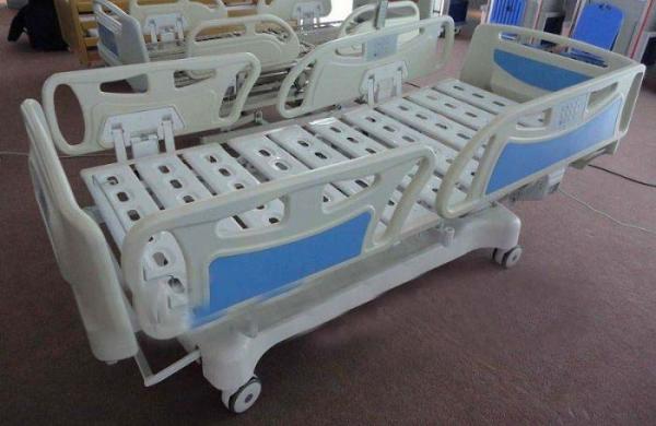 ABS Adjustable Coated Steel Frame Hospital Electric Beds, ICU Bed With Soft Joint (ALS-E513)