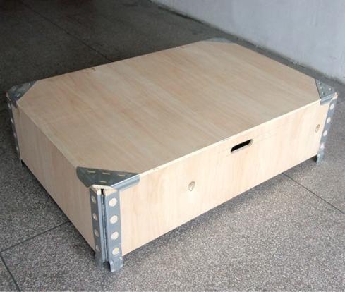 Custom Wooden Box Packaging Stackable Wooden Packing Crates In Transit