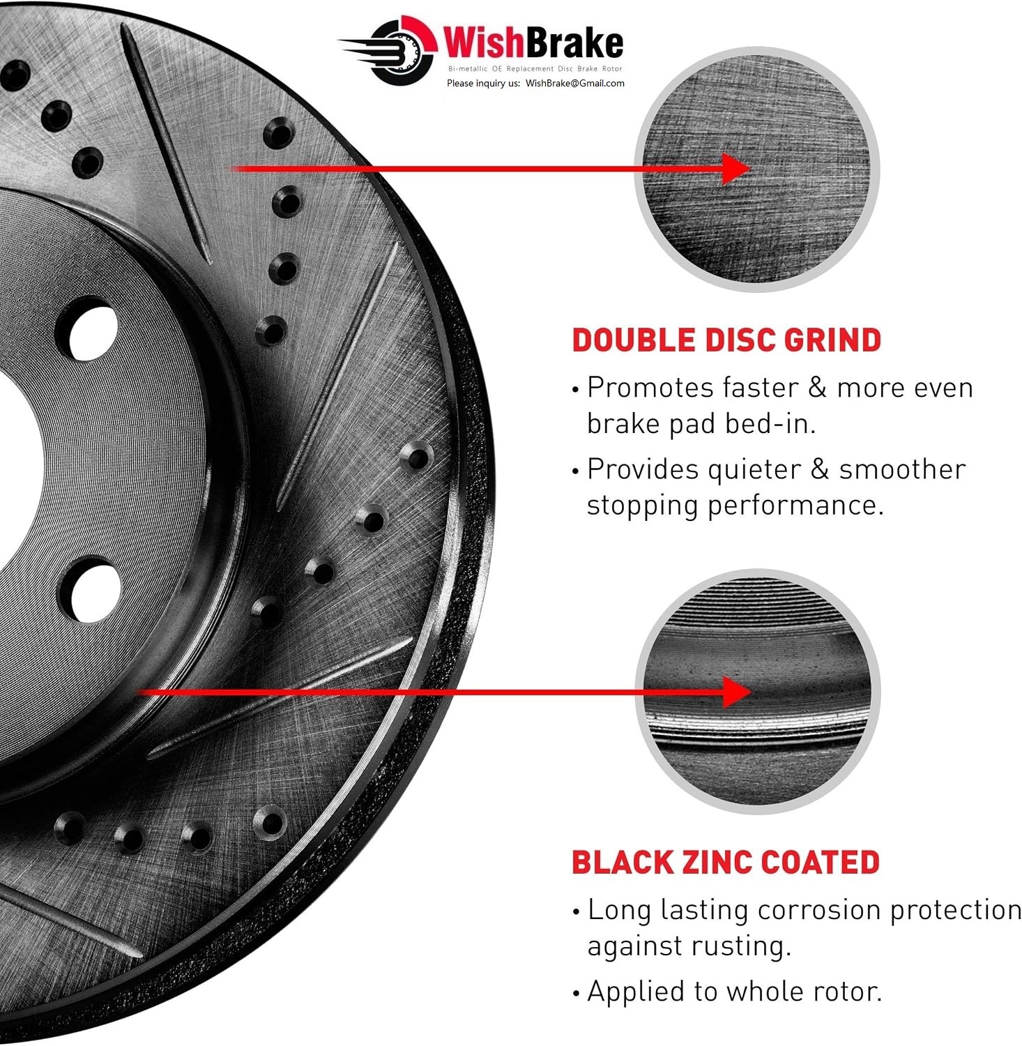 High-Performance Brake Rotors: Cross-Drilled And Diamond Slotted Rotors Ensure Maximum Braking Performance, Durability, Smooth And Quiet Stops