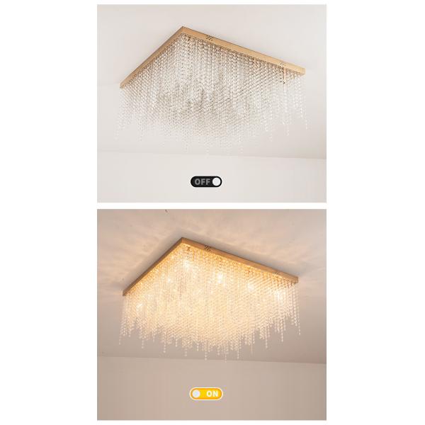 Crystal Chain Ceiling Lights New Lampara Techo for Home Decor guzhen lighting(WH-CA-107)