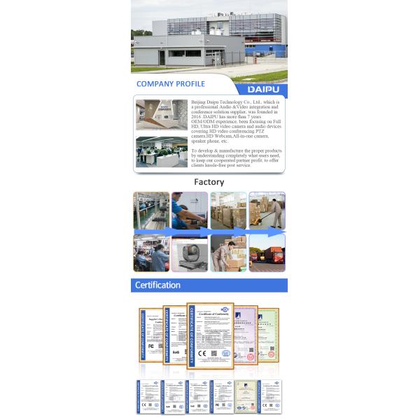 Function IP PTZ Camera Control DAIPU 4D Joystick for Conference Live HD-MI USB Controller