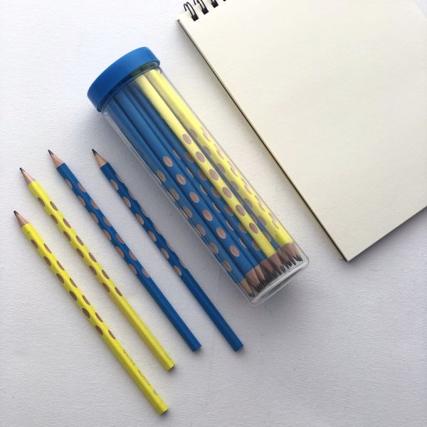wholesale triangle barrel groove kids writing HB pencil