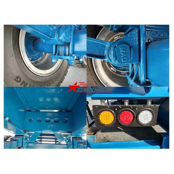 2 Axles Extendable Lowboy Trailer 16T FUWA Type WX245 Bath Tub Trailer