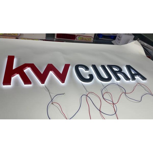 Custom 3d metal lettering backlight LED logo lettering acrylic backlight logo