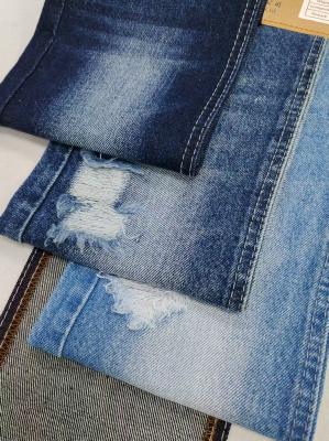 LOW shrinkage 80%cotton TWILL style denim fabric Bulk Dyed DARK INDIGO JSD3396 for women jeans or boys pants