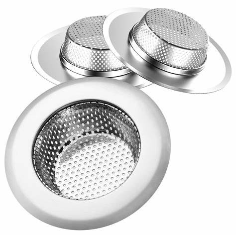 Sink Filter For Kitchen Bathroom Home，Custom Diameter ， Stainless Steel Sink Drainer Mesh