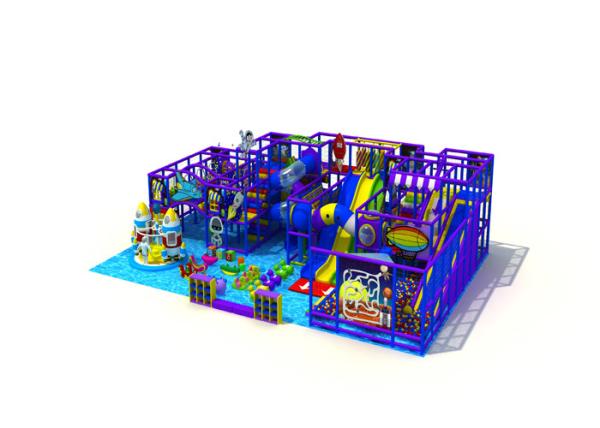 Big Size Indoor Amusement Park Equipment With Ball Pool Space Style KP190313