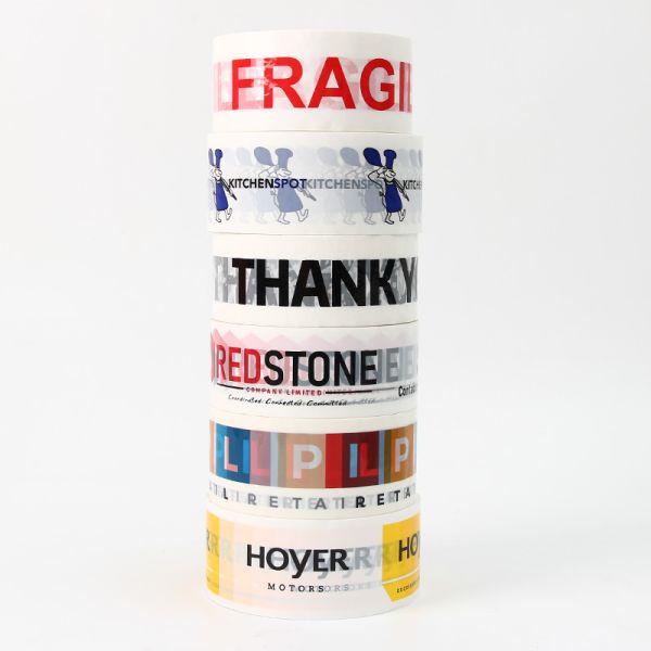 Brand Supplier OPP Packaging Adhesive Cello Jumbo Roll Shipping Transparent Fragile Plastic Bopp Custom Tap